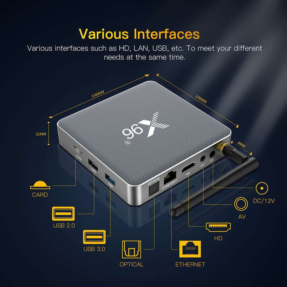 Choose X96 X9 Amlogic S922X streaming player for Unparalleled Performance