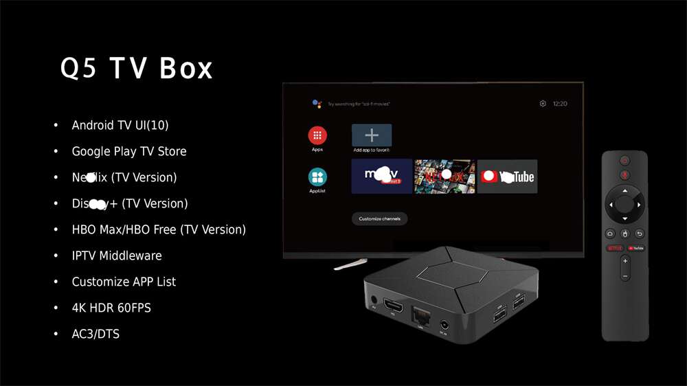 How much does it cost to customize Q5 Allwinner H313 ott tv box